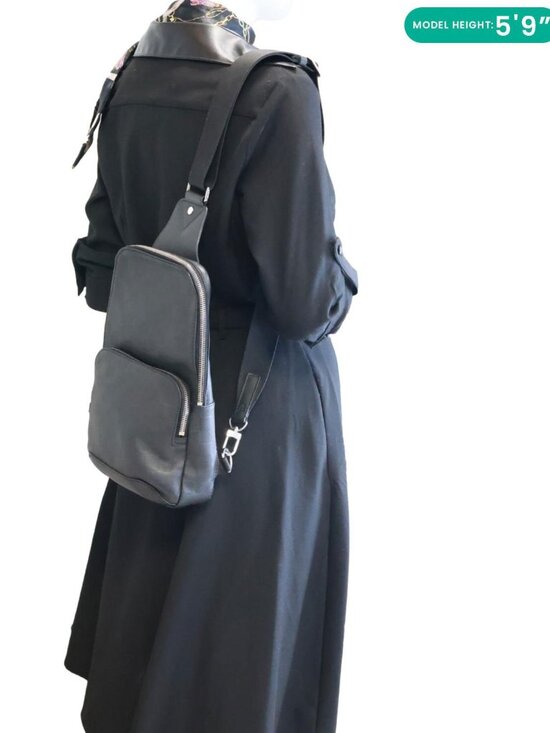 Louis Vuitton  Avenue Sling Damier Infini Leather Backpack Bag Black main image 10